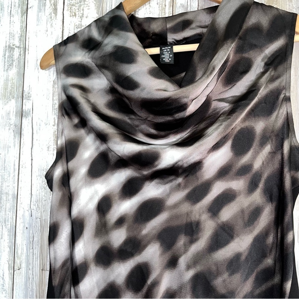 Kenneth Cole Drop Neck Sleeveless Blouse - Picture 4 of 5